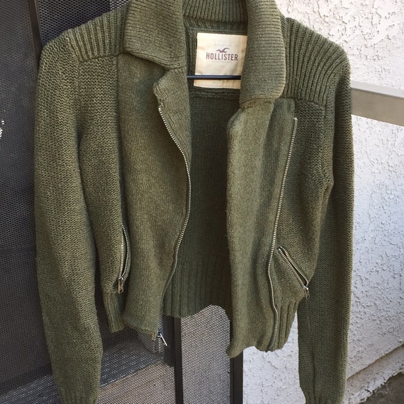Hollister Sweaters - Hollister moto jacket/ sweater